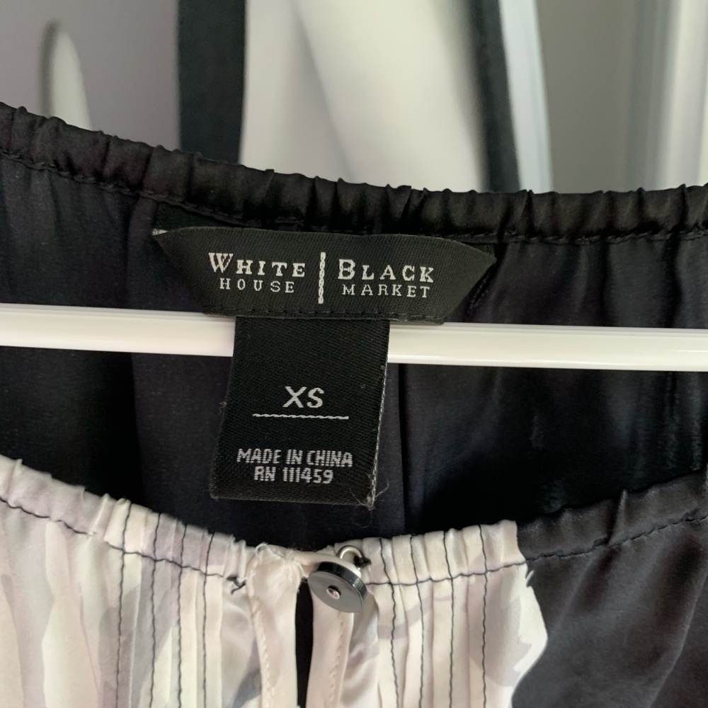 White House black market silk shirt